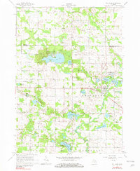 Download a high-resolution, GPS-compatible USGS topo map for Six Lakes, MI (1982 edition)