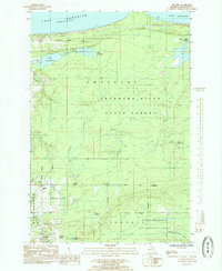 preview thumbnail of historical topo map of Marquette County, MI in 1985