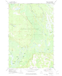 preview thumbnail of historical topo map of Schoolcraft County, MI in 1972