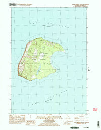Download a high-resolution, GPS-compatible USGS topo map for South Manitou Island, MI (1984 edition)