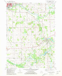 preview thumbnail of historical topo map of Jackson County, MI in 1981
