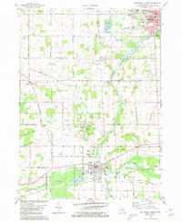 Download a high-resolution, GPS-compatible USGS topo map for Southwest Albion, MI (1980 edition)