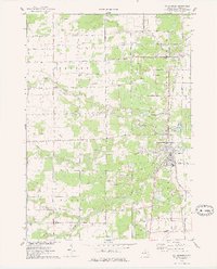 preview thumbnail of historical topo map of St. Charles, MI in 1975