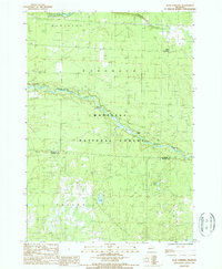 preview thumbnail of historical topo map of Manistee County, MI in 1987