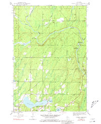 preview thumbnail of historical topo map of Iron County, MI in 1945