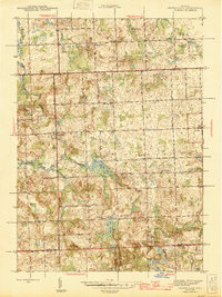 Download a high-resolution, GPS-compatible USGS topo map for Thornville, MI (1945 edition)