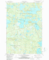 preview thumbnail of historical topo map of Gogebic County, MI in 1981