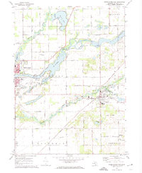 Download a high-resolution, GPS-compatible USGS topo map for Three Rivers East, MI (1974 edition)