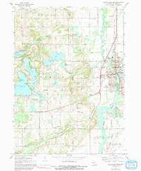 Download a high-resolution, GPS-compatible USGS topo map for Three Rivers West, MI (1991 edition)