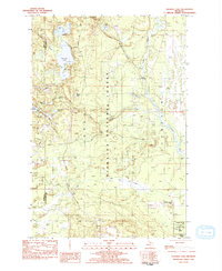Download a high-resolution, GPS-compatible USGS topo map for Thunder Lake, MI (1984 edition)