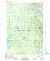 Download a high-resolution, GPS-compatible USGS topo map for Tie Lake, MI (1985 edition)