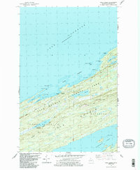 Download a high-resolution, GPS-compatible USGS topo map for Todd Harbor, MI (1986 edition)
