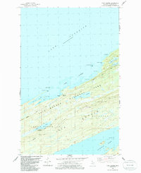 Download a high-resolution, GPS-compatible USGS topo map for Todd Harbor, MI (1986 edition)