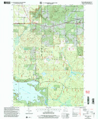 preview thumbnail of historical topo map of Ontonagon County, MI in 1999