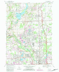 Download a high-resolution, GPS-compatible USGS topo map for Utica, MI (1984 edition)