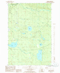 Download a high-resolution, GPS-compatible USGS topo map for Vermilac, MI (1986 edition)