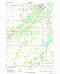 Download a high-resolution, GPS-compatible USGS topo map for Vicksburg, MI (1974 edition)