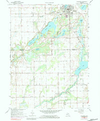 Download a high-resolution, GPS-compatible USGS topo map for Vicksburg, MI (1984 edition)