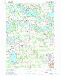 Download a high-resolution, GPS-compatible USGS topo map for Walled Lake, MI (1974 edition)