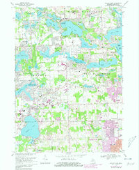 Download a high-resolution, GPS-compatible USGS topo map for Walled Lake, MI (1981 edition)