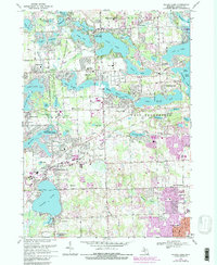 Download a high-resolution, GPS-compatible USGS topo map for Walled Lake, MI (1984 edition)