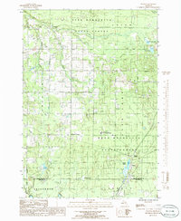 preview thumbnail of historical topo map of Grand Traverse County, MI in 1985