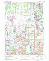 Download a high-resolution, GPS-compatible USGS topo map for Warren, MI (1974 edition)