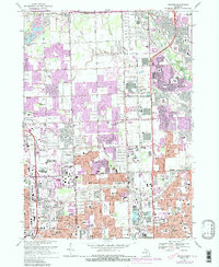 Download a high-resolution, GPS-compatible USGS topo map for Warren, MI (1989 edition)