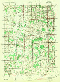Download a high-resolution, GPS-compatible USGS topo map for Wayne Co Airport, MI (1942 edition)