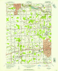 Download a high-resolution, GPS-compatible USGS topo map for Wayne, MI (1954 edition)