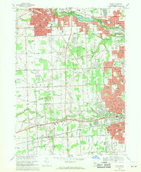 Download a high-resolution, GPS-compatible USGS topo map for Wayne, MI (1970 edition)