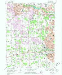 Download a high-resolution, GPS-compatible USGS topo map for Wayne, MI (1981 edition)