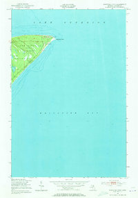 Download a high-resolution, GPS-compatible USGS topo map for Whitefish Point, MI (1973 edition)