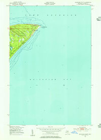 Download a high-resolution, GPS-compatible USGS topo map for Whitefish Point, MI (1955 edition)