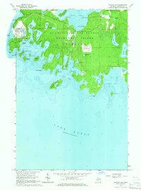 Download a high-resolution, GPS-compatible USGS topo map for Whitney Bay, MI (1965 edition)