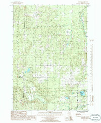 preview thumbnail of historical topo map of Cheboygan County, MI in 1986