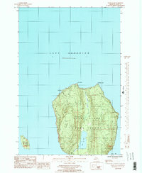 Download a high-resolution, GPS-compatible USGS topo map for Wood Island, MI (1985 edition)
