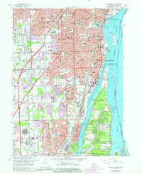 Download a high-resolution, GPS-compatible USGS topo map for Wyandotte, MI (1981 edition)