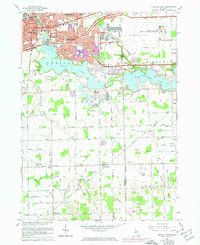 Download a high-resolution, GPS-compatible USGS topo map for Ypsilanti East, MI (1974 edition)