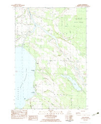 Download a high-resolution, GPS-compatible USGS topo map for Aloha, MI (1983 edition)