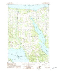 Download a high-resolution, GPS-compatible USGS topo map for Bay Shore, MI (1984 edition)