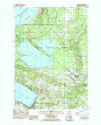 Download a high-resolution, GPS-compatible USGS topo map for Beulah, MI (1984 edition)