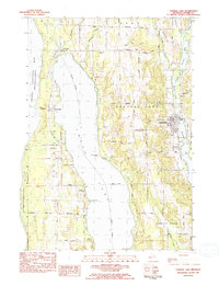 1983 Map of Central Lake, MI, 1984 Print