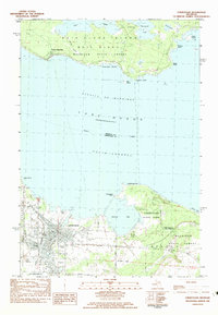 Download a high-resolution, GPS-compatible USGS topo map for Cheboygan, MI (1983 edition)