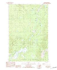 Download a high-resolution, GPS-compatible USGS topo map for Donken, MI (1983 edition)