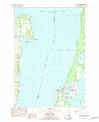Download a high-resolution, GPS-compatible USGS topo map for Elk Rapids, MI (1984 edition)