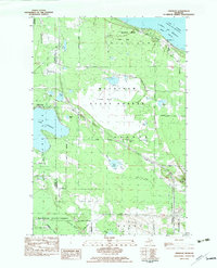 preview thumbnail of historical topo map of Cheboygan County, MI in 1982