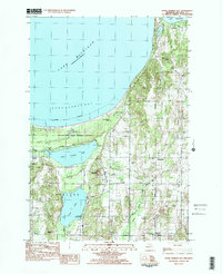 Download a high-resolution, GPS-compatible USGS topo map for Good Harbor Bay, MI (1984 edition)
