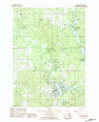 1983 Map of Harrison, MI, 1984 Print
