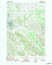 preview thumbnail of historical topo map of Hart, Oceana County, MI in 1983